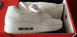 Nike Air Max 1 Premium Deluxe weiß Leder Größe 44 Deadstock 