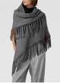 Max Mara Weekend Schal Poncho  Cape Aus Schurwolle Modell Tornado In Grau