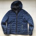 Frieda & Freddies Daunen Stepp Jacke mit Kapuze Gr 44 dunkel blau