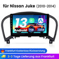 Carplay Android 13 Autoradio Für Nissan Juke 2010-2014 GPS Navi WIFI BT SWC DAB+