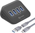 USB 3.0 HUB Verteiler Splitter Adapter Super Speed Datenhub 4 Port Laptop PC