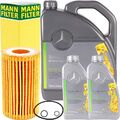 MANN-FILTER ÖLFILTER + 7L 5W-30 ORIGINAL MOTORÖL für MERCEDES SYNTHETIC 229.51