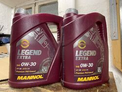 2 x 5 Liter Mannol Motoröl Legend Extra 0W-30 API SN ACEA C2/C3