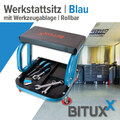 Werkstatthocker Werkstattsitz Arbeitshocker Rollhocker Arbeitsstuhl Sitz BITUXX
