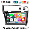 2+32G Android 13 Autoradio Carplay GPS Navi KAM Für VW Golf 7 MK7 VII 2013-2017