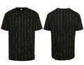 Urban Classics Herren T-Shirt Top Tee Oversized Pinstripe Tee Oberteil Übergröße