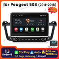 128G CarPlay Für Peugeot 508 2011-2018 10.1" Android13 Autoradio DSP GPS Navi 4G