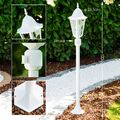 Wege Lampe mit Bewegungsmelder Garten Stehlampe Aussen Steh Leuchte Laterne Glas