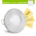 linovum® Feuchtraum LED Einbaustrahler fourSTEP Dim 5W flach IP65 warmweiß 2700K