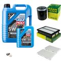 MANN Inspektionspaket 6 L LIQUI MOLY Longtime High Tech 5W-30 für Hyundai H-1