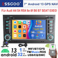 Für Audi A4 8E 8H B6 B7 2000-2009 Android 13 Autoradio GPS SWC RDS 1+32G Kamera+