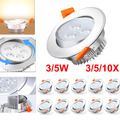 3/5/10X LED Einbauleuchte Einbaustrahler 5W Decken Leuchte Set Einbau Spot 230V