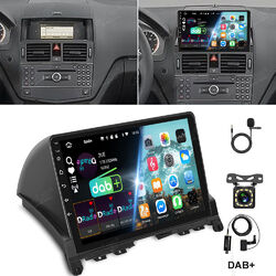 DAB+ Android 13 Autoradio Für Mercedes Benz C Klasse W204 S204 GPS WIFI + Kamera