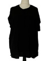 Sheego Damen Tunika Schwarz 44 Bluse T-Shirt kurzarm Shirt Oversize Übergröße