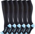 6 Paar Kompressionsstrümpfe Stützstrümpfe Laufsocken Kniestrümpfe Damen Herren