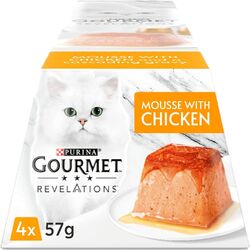 Purina Gourmet Revelation Mousse Mit Huhn Katzenfutter 24 X 57G