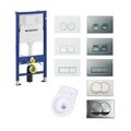 Geberit Duofix Vorwandelement + Wand WC spülrandlos Rundumspülung + WC Sitz NEU