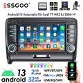 Android 13 Autoradio Carplay GPS NAVI RDS +AHD Kamera Für Audi TT MK2 8J 2006-14