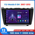 Für Mazda 6 GH GG 2007-2012 Android12 Autoradio GPS Navi Sat Wifi BT DAB+ 1+32G 