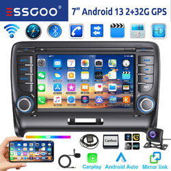 Android 13 32G Carplay Autoradio GPS NAVI WIFI Kamera Für Audi TT 2 8J 2006-2014