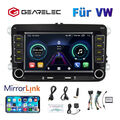 7'' Autoradio Android 13 BT Wifi GPS Navi 2DIN für VW Golf MK4 Polo Passat B6 B7