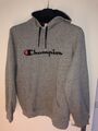 CHAMPION Herren Sweatshirt Pullover XL Kapuzenpullover Hoodie Grau