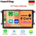 Octa Core Autoradio Für VW Seat Skoda POLO Android12 CarPlay GPS Navi DAB 4G DSP