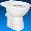 Wisa Sydney Stand Tiefpül WC Toilette erhöht + 6cm, Höhe 46 cm, weiß