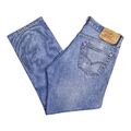 Levi's 501's Jeans Größe W36 L30 in Blau Denim Herren Straight Leg Button Fly