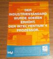 Seltene Werbung INTEL PENTIUM 4  Prozessor - Industriestandard wurde erhöht 2001