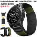 Quickfit Rugged Nylon Armband Für Garmin Fenix 7 7X 6 6X 5 5X 3 HR Epix Pro 965