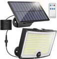 Solarlampen für Außen 202 LED Solar Led Strahler mit Bewegungsmelder Außen DHL