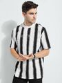 Guess Los Angeles Striped T-Shirt Shirt Tee Stripes Streifen Black White