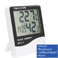 mini Wetterstation Thermometer Hygrometer Zeit Luftfeuchtigkeit Temperaturmesser