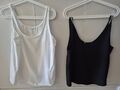 PRIMARK  2er Pack Damen Spaghetti-Top  / T-Shirt Ärmelos Farbe: grün Gr. 40 (M)