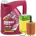 MANN-FILTER ÖLFILTER 1.9 2.0 TDI + 5L MANNOL ENERGY COMBI LL 5W-30 504.00 507.00