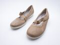 waldläufer Damen Ballerina Slipper Klettslipper beige Gr. 39 EU Art. 12988-55