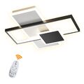 LED Design Deckenleuchte Wohnzimmer Modern Deckenlampe Dimmbar Fernbedienung 40W