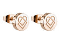 LIEBESKIND BERLIN Ohrstecker #keeploving Ohrstecker in Edelstahl IP Roségold NEU