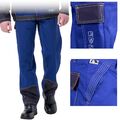 Schweißerhose Arbeitshose Schweißer Hose Schweißerkleidung Gr. 46 - 62 Blau