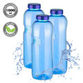 3 Stück Tritan Trinkflasche 1000ml BPA frei Flasche Sport Wasser Kavodrink 3PCS