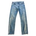 Levis 508 Jeans Hose W34 L34 Blau Schrittlänge 87 cm Mittlere Waschung