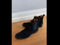 Auth Gucci Schwarze Stiefel Stiefletten Chealsy Gr 37,5 269712-CEG00-1000 550€