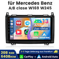 Autoradio NAVI Für Mercedes Benz A/B Klasse Viano Sprinter GPS Android 13 2+64GB