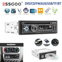 Single DIN Autoradio DVD CD Radio Bluetooth Freisprech SD/USB/AUX/FM MP3 Player