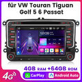 Für VW Skoda Seat Android 13 8 Kern 4+64G Autoradio 7" Navi CarPlay Wifi DAB+ BT