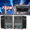2x Sparkular Cold Spark Machine DMX DJ Hochzeit Funkenmaschine mit Flight Case