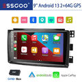 9 Zoll Autoradio Carplay GPS NAV 64G DAB Android 13 Für Smart Fortwo 451 2005-10