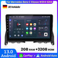 Für Mercedes Benz C-Klasse W204 2006-2011 Carplay Autoradio Android13.0 GPS NAVI