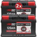 2x Solarbatterie 12V 120AH 24V AGM Batterie Wohnmobil Boot Versorgung Akku 240Ah